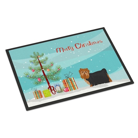 Carolines Treasures 24 x 36 in. Yorkshire Terrier Christmas Tree Indoor or Outdoor Mat CK3490JMAT